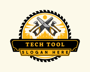 Tool - Lumberjack Woodwork Tool logo design