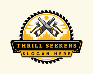 Lumberjack Woodwork Tool logo design