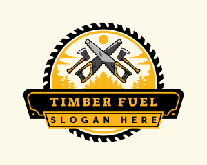 Lumberjack Woodwork Tool logo design