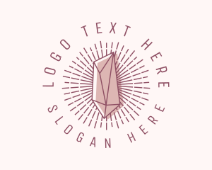 Crystal - Hipster Crystal Jewelry logo design