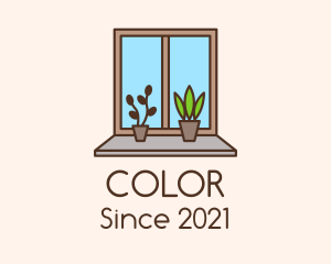 Apartment - Window Garden Plant logo design