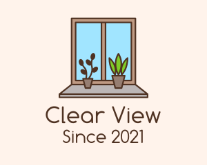 Window Garden Plant logo design