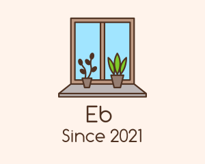 Window - Window Garden Plant logo design