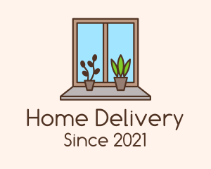 Window Garden Plant logo design