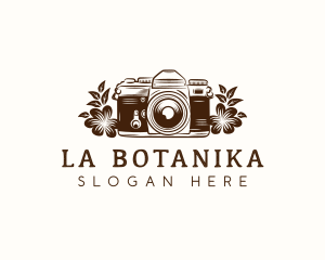 Video - Camera Photography Flower logo design