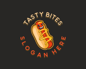 Snack - Hotdog Sandwich Snack logo design