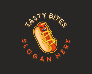 Sandwich - Hotdog Sandwich Snack logo design