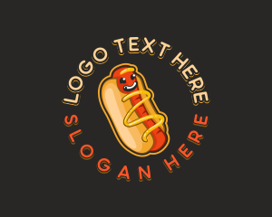 Canteen - Hotdog Sandwich Snack logo design