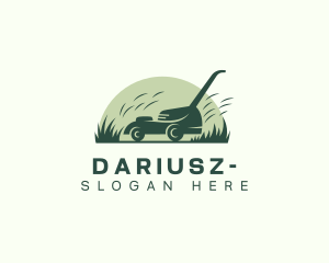 Landscaping Grass Mower Logo