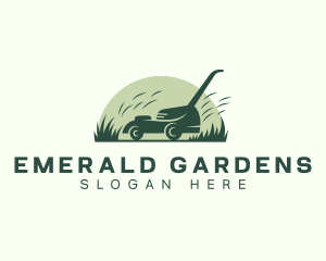 Landscaping Grass Mower logo design