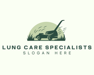 Landscaping Grass Mower logo design