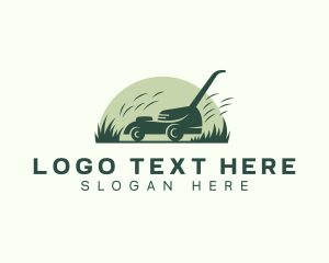 Trimmer - Landscaping Grass Mower logo design