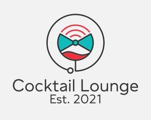 Cocktail Wifi Lounge logo design