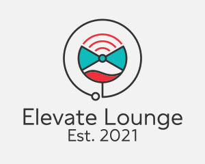 Lounge - Cocktail Wifi Lounge logo design