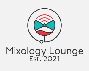 Cocktail Wifi Lounge logo design