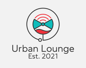 Lounge - Cocktail Wifi Lounge logo design