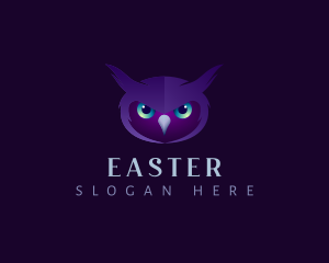 Hooter - Owl Eyes Bird logo design