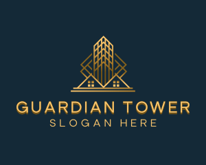 Real Estate Building Tower logo design