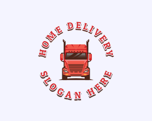 Logistics Cargo Truck logo design