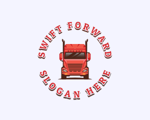 Forwarder - Logistics Cargo Truck logo design