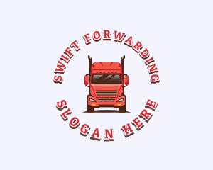 Logistics Cargo Truck logo design