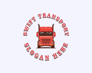 Logistics Cargo Truck logo design