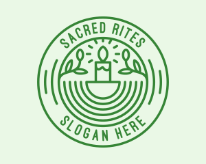 Ritual - Green Eco Natural Candle logo design