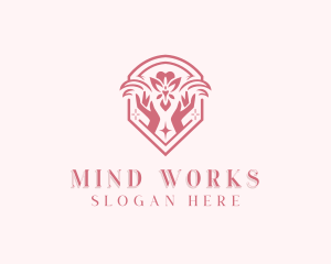 Flower Wellness Hands Spa logo design