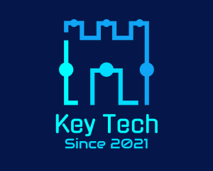 Castle Tech Circle logo design