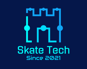 Castle Tech Circle logo design