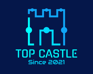 Castle Tech Circle logo design