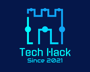 Castle Tech Circle logo design