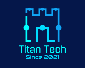 Castle Tech Circle logo design