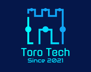 Castle Tech Circle logo design