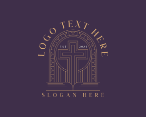 Holy - Biblical Cross Worship logo design
