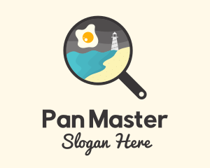 Pan - Frying Pan Resto logo design