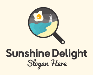 Sunny Side Up - Frying Pan Resto logo design