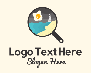 Egg - Frying Pan Resto logo design