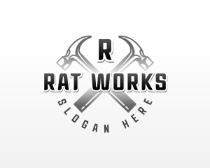 Hammer Repair Handyman logo design