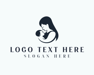 Postpartum - Infant Pediatric Childcare logo design