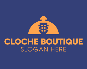 Food Cloche Guitar logo design