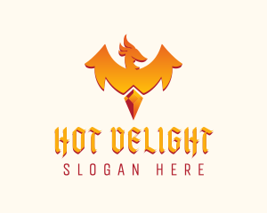 Mythological Phoenix Gem logo design