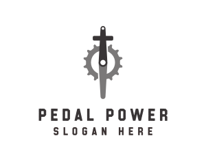 Cycling - Mechanical Gear Pedal logo design