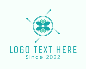 Leaf - Wellness Needle Leaf logo design
