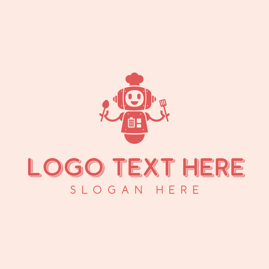 Cute Robot Chef Restaurant Logo | BrandCrowd Logo Maker