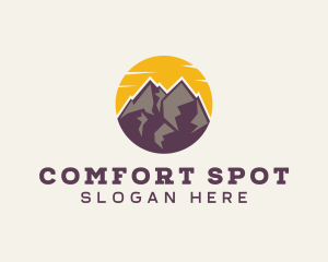 Sunset Mountain Travel logo design