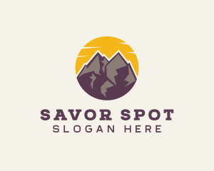 Sunset Mountain Travel logo design