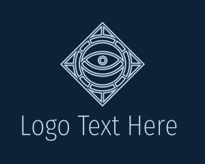 Blue - Surveillance Tech Eye logo design