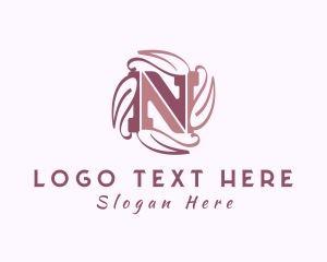 Dermatology - Wellness Boutique Letter N logo design