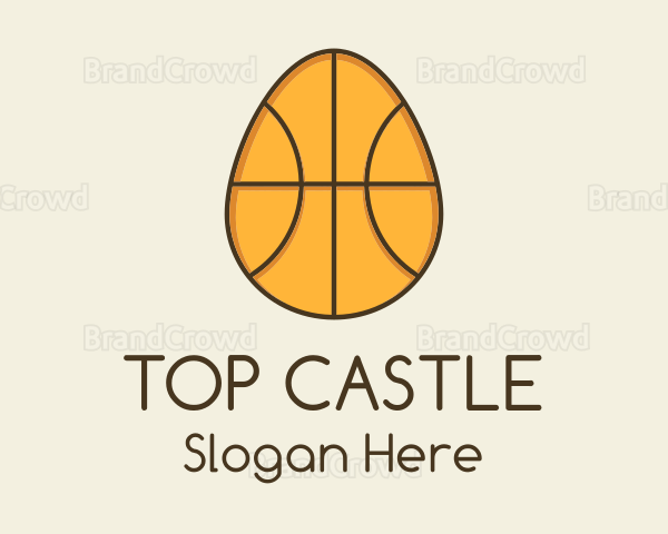 Egg Basketball Ball Logo